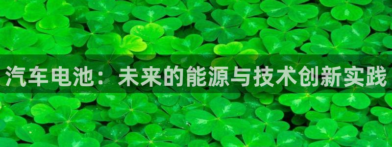 优发国际官方网手机版：汽车电池：未来的能源与技术创新实践